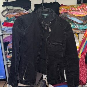 Lauren Ralph Lauren Black Jean Jacket